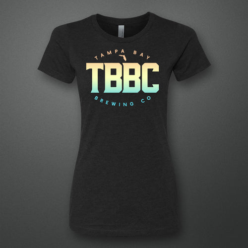 Ladies TBBC Logo T-Shirt Black & Gradient